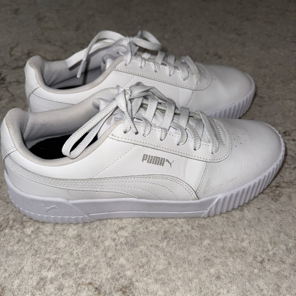 Puma Women's Carina 370325-02 White Casual Tennis Shoes Sneakers Size 10 - Picture 2 of 12